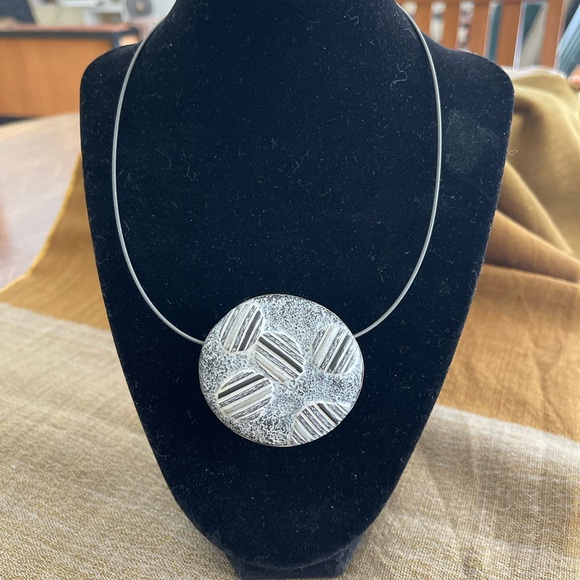 Forlano + Ford necklace on 18” oxidized silver chain. Reversible. One of a kind. - Picture 2 of 13